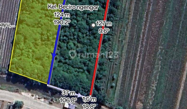 Jual Tanah Nol Jalan Beciro Wonoayu 9000 meter lebih 1