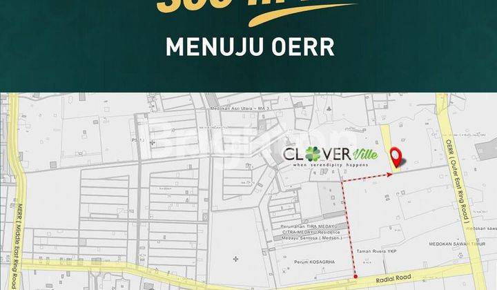 TANAH KAVLING SIAP BANGUN DI CLOVER VILLE SURABAYA DEKAT OERR 2