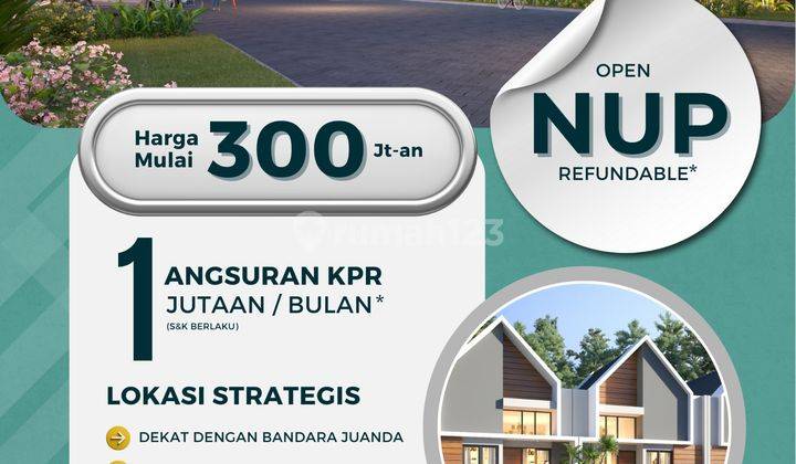 Rumah Hasbanna Land Juanda 300 Jutaan Dekat Bandara 1