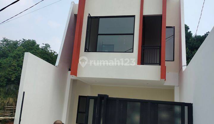 dijual rumah baru di krukut bangunan baru menggunakan material premium pemandangan masih hijau deket dengan sekolah, deket ke toll desari lewat pintu krukut mudah di akses aman nyaman dan tidak banjir 2