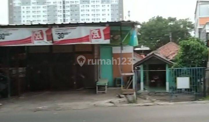 Tanah 600 m pinggir jalan utk Resto, gudang dekat tol Jatiwarna 1