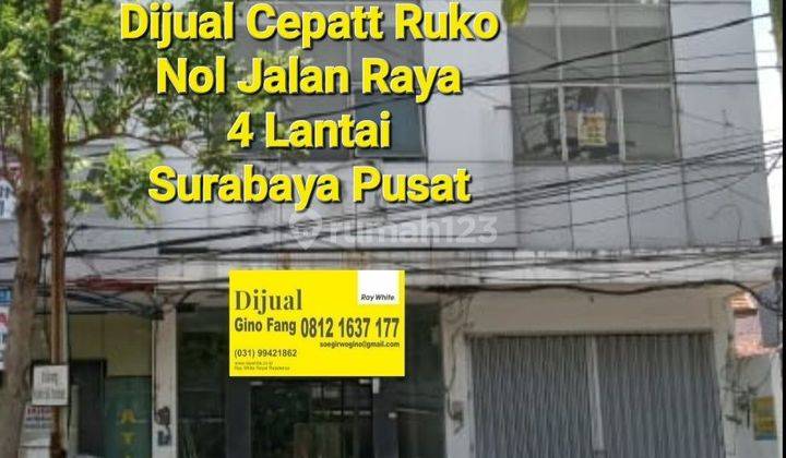 Dijual Ruko 4 lt nol jalan raya Surabaya pusat 1