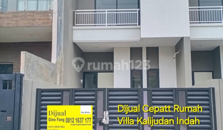 Dijual Rumah Villa Kalijudan Indah Surabaya Timur Dijual Rumah Villa Kalijudan Indah Surabaya Timur
