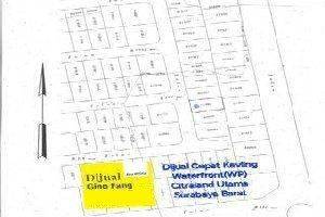 Dijual Kavling Waterfront(wp) Citraland Utama Surabaya Barat 2