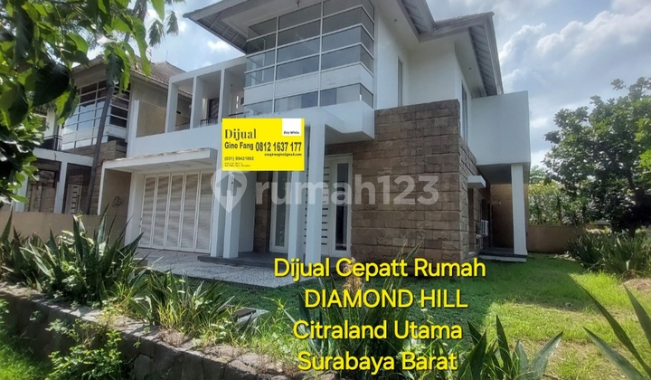 For Sale Diamond House. Hill Citraland Utama Surabaya. West For Sale Diamond House. Hill Citraland Utama Surabaya. West
