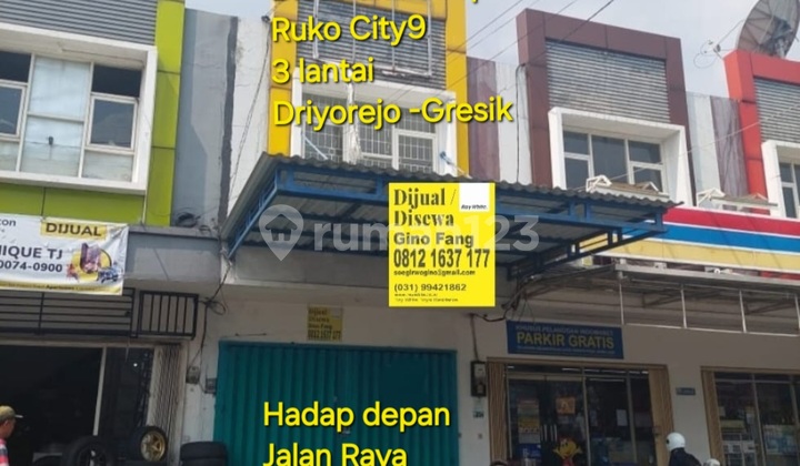 For Rent: 3-Story Shop House in City9 Driyorejo, Gresik Regency For Rent: 3-Story Shop House in City9 Driyorejo, Gresik Regency