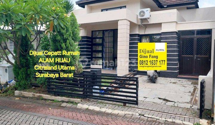 Dijual Rumah Alam Hijau Citraland Surabaya Barat 1