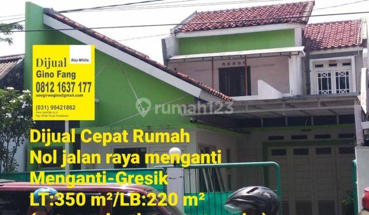 Dijual Rmh Nol Jalan Raya Dekat Pasar Menganti 1