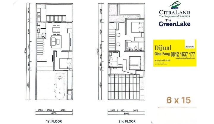 Dijual Rumah Citraland The Greenlake Surabaya Barat 2