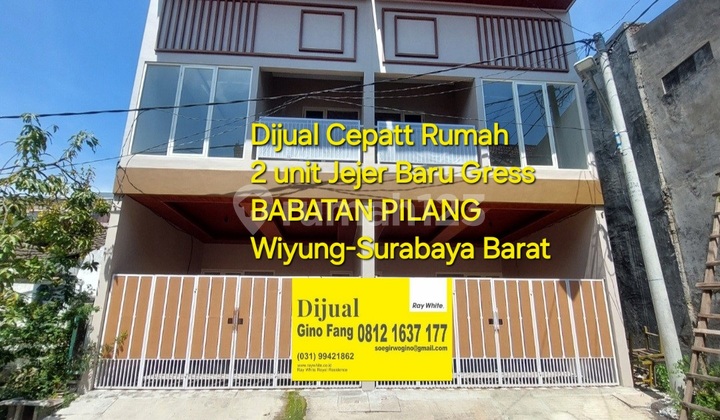 Dijual Rumah Baru Gress Babatan Pilang Wiyung Surabaya Barat