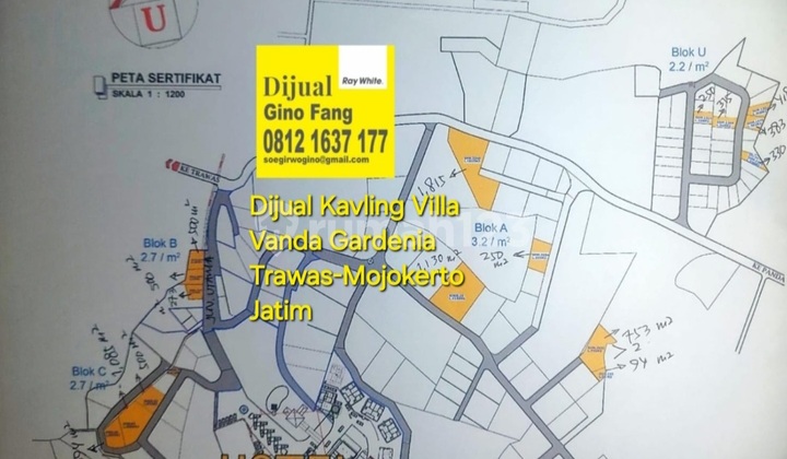 Dijual Kavling Villa Vanda Gardenia Trawas
