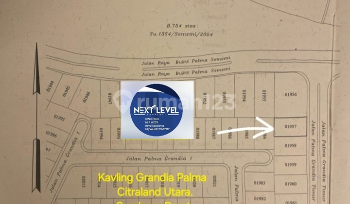 Dijual Kavling Grandia Palma Citraland Utara- Surabaya Barat Dijual Kavling Grandia Palma Citraland Utara- Surabaya Barat