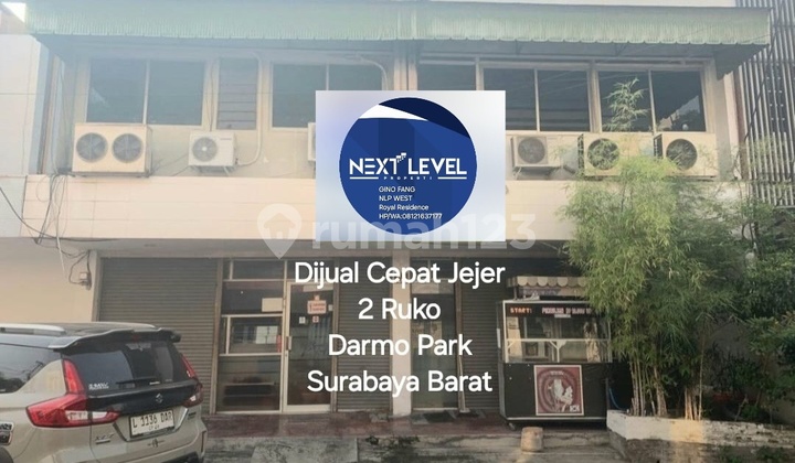 For Sale: Two Adjacent Shophouses at Darmo Park, West Surabaya 1
