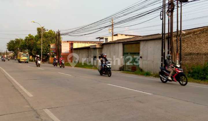Tanah Strategis Pinggir Jln Utama Antar Kota Cocok Buat Gudang, Mall, Swalayan, Supermarket, Rumah Sakit, Mini Cluster di Jalan Raya Smg-Pwd Karangawen Demak