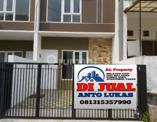 0404JA NEW 2-Story House, Wide Road for 2 Cars, Rp1.5m, Slight Negotiation, Neat & Clean. Contact for Property Sales, Purchase, Rentals. WhatsApp Antolukas 0813 1535 7990.