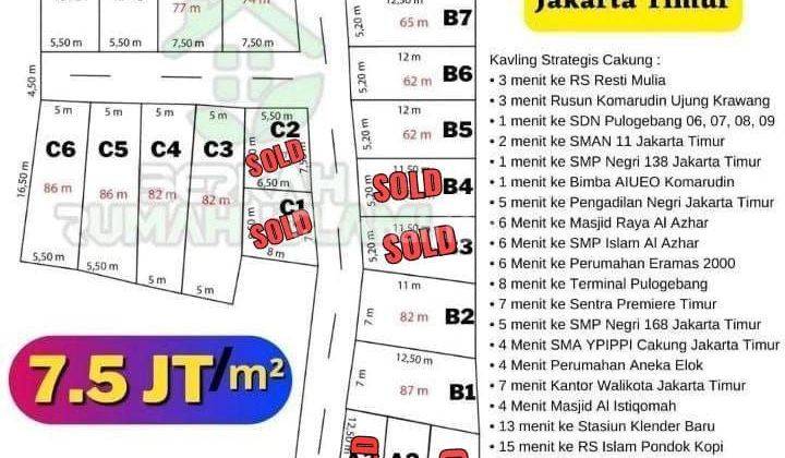 Tanah Kapling di Jl Komarudin, Penggilingan, Cakung Jakarta Timur 3