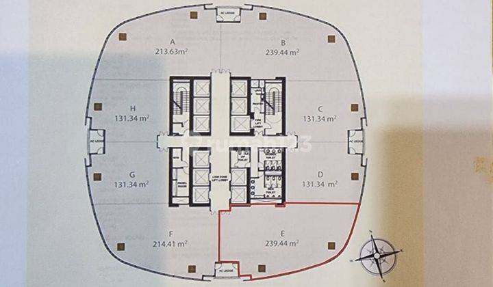 Ruang Usaha Di The Manhattan Square 240 M² Full Furnished Bagus 2