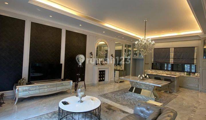 Rumah Mewah American Classic di Ancol Marina Interior Bagus 1