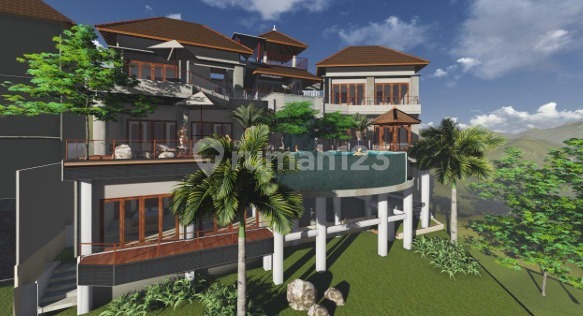10 room multipurpose villa project with excellent 180°view in Ungasan