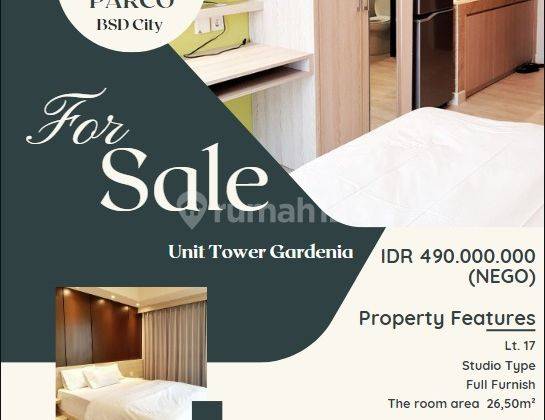 Apartemen Casa De Parco Studio Full Furnished Bsd Tangerang 1