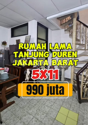 Dijual Rumah SHM 3 Kamar Tanjung Duren Utara Jakarta Barat