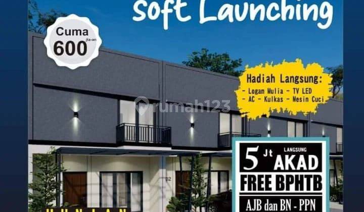 Rumah 2 Lantai Harga Fatastis Akses Tol Stasiun 2