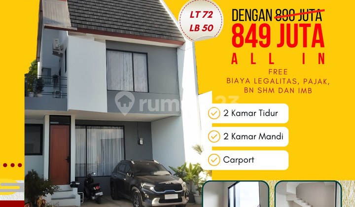 RUMAH BEBAS POLUSI DI DALAM CLUSTER DEKAT KAMPUS MARANATHA BANDUNG 1