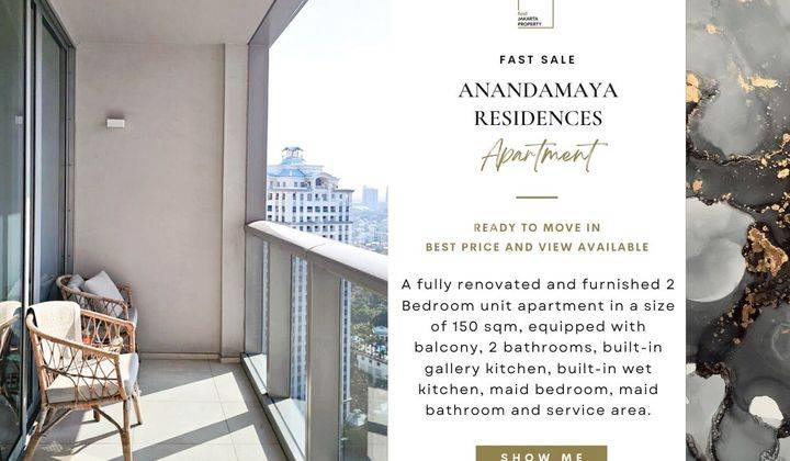 Anandamaya Residence, 2br 150sqm, Fast Sale Unblocking View  1