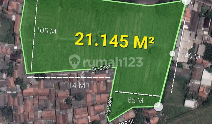 Tanah di Jl. Iskandar Muda, Neglasari, Neglasari, Kota Tangerang, Banten, Indonesia, 15129, Neglasari SHM 21145.0 m²