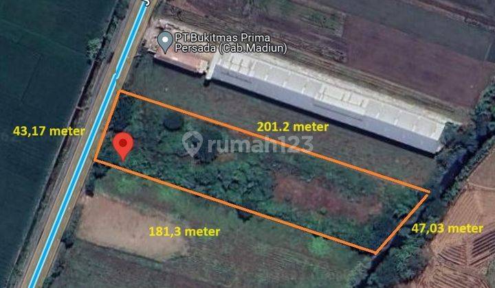 Dijual Tanah Komersial Nol Jalan Raya Madiun Nganjuk  2