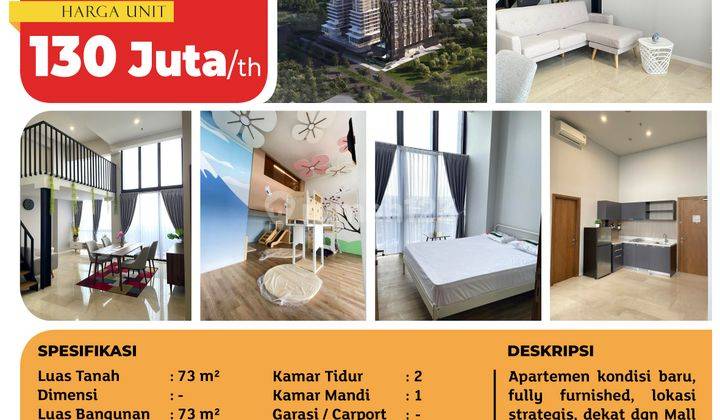 Tsi 16553, Apartemen Yukata Suite, Alam Sutera, 73m², Lt. 10, Ppjb 2
