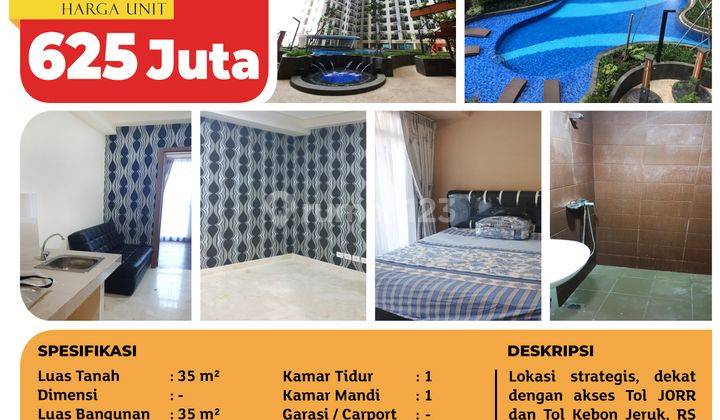 Apartemen Puri Orchard, Tower Og, Cengkareng, 35m², Lt.38, Ppjb 2