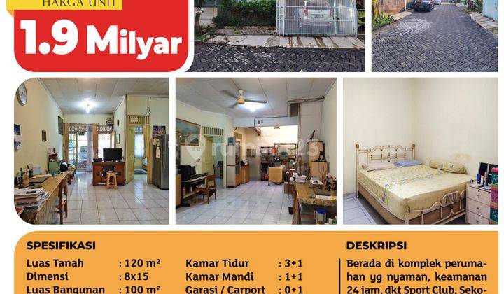 Rumah 2 Lantai Bagus Unfurnished Sertifikat Hak Milik di Taman Semanan Indah, Cengkareng 2