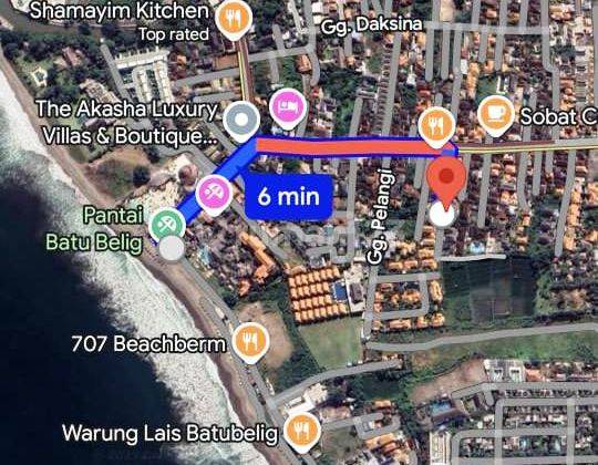 Tanah Premium SHM 315 m2 Batu Belig, Badung 1