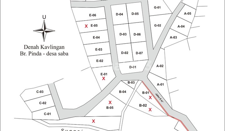 For Sale Plot of Land Priced at 345 Million in Pinda - Saba - Bali For Sale Plot of Land Priced at 345 Million in Pinda - Saba - Bali