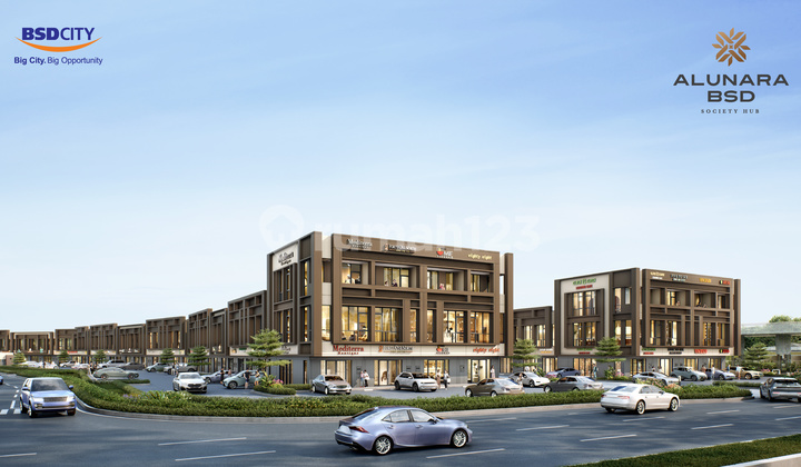 Ruko 2-3 Lantai Mulai 1,7 M-an di ALUNARA BSD City