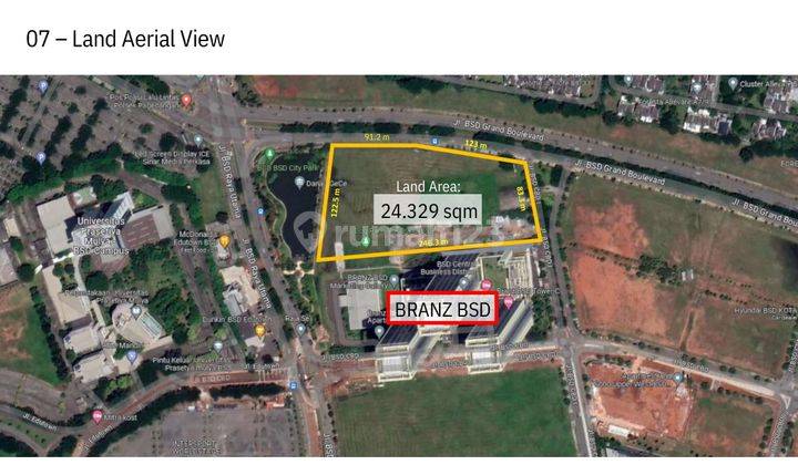 Dijual Kavling Komersil Siap Bangun di Pusat Bisnis Bsd City 1