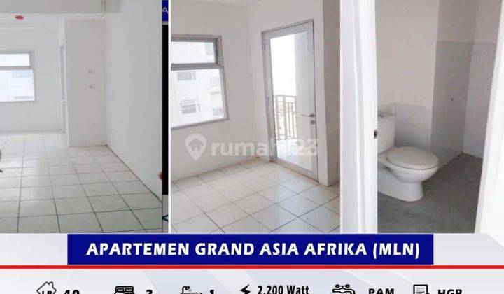 jual cepat murah baru apartemen grand asia afrika 2 BR kosong 1