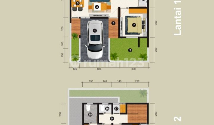 1 Unit Rumah 2lt Cluster Pesan Bangun Dekat Luwes Sukoharjo 2