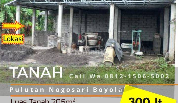 Tanah Ideal Strategis 205m² Nogasri Boyolali 1