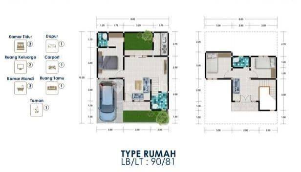 Rumah Indent Design Modern Lingkungan Cluster di Solo Baru  2