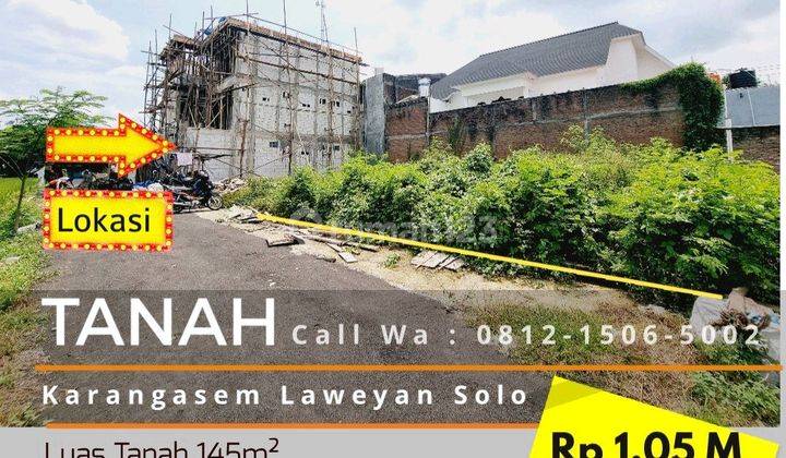 Tanah Ideal Strategis 145m2 Cocok Utk Kost Dekat Ums 1