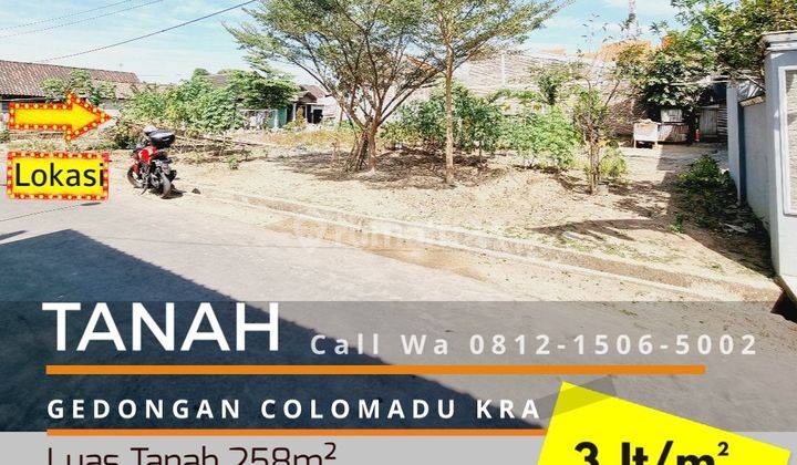 TANAH IDEAL 258m² SIAP BANGUN DI GEDONGAN  1