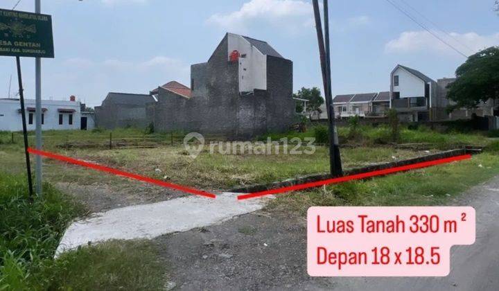 Tanah Ideal 330m² Hook Siap Bangun Gentan 2