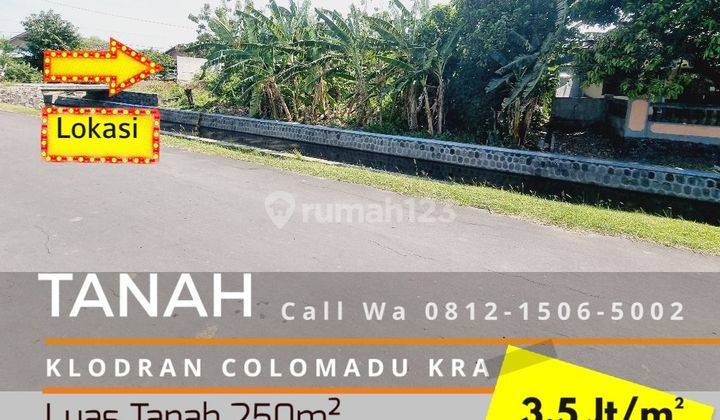 Tanah Strategis 250m² Klodran Colomadu KRA 1