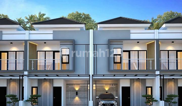 Rumah 2lt Desain Modern Pesan Bangun Di Cluster Purbayan 2