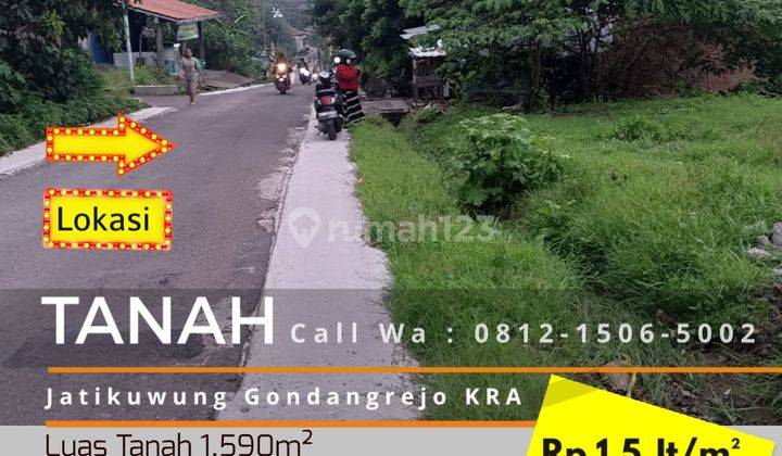 Tanah Ideal 1.590m2 Cocok Untuk Perumahan Komersil 1