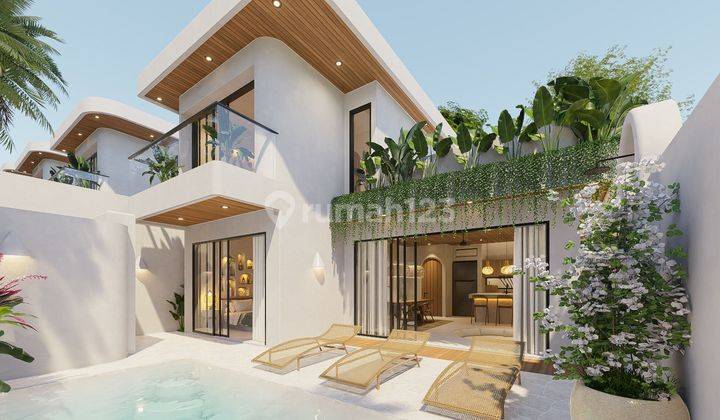 Modern Tropical 2 Bedroom Villas With Ocean View In Bingin