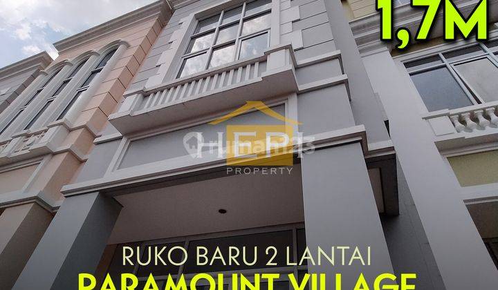 Dijual cepat Ruko 2 lantai kondisi baru di Paramount Village 1