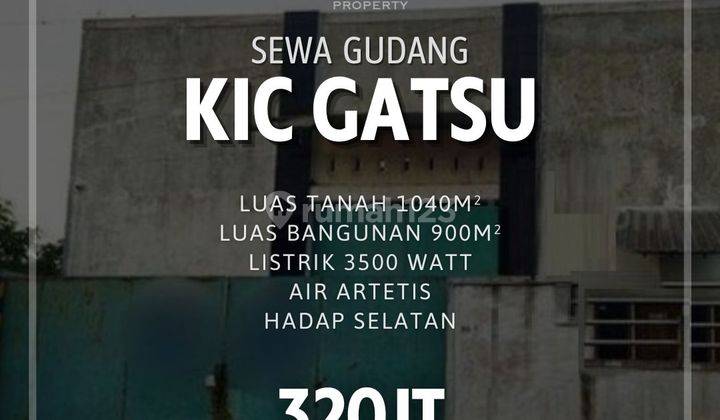 Disewakan Gudang di KIC Gatsu Semarang
 1